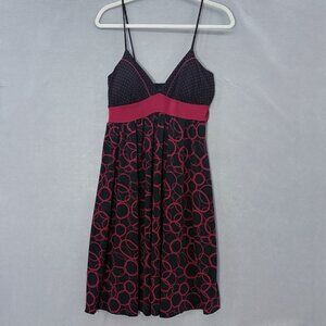 VTG 90's/Y2k My Michelle Babydoll‎ Dress SZ Medium Black Red Whimsigoth Fairy